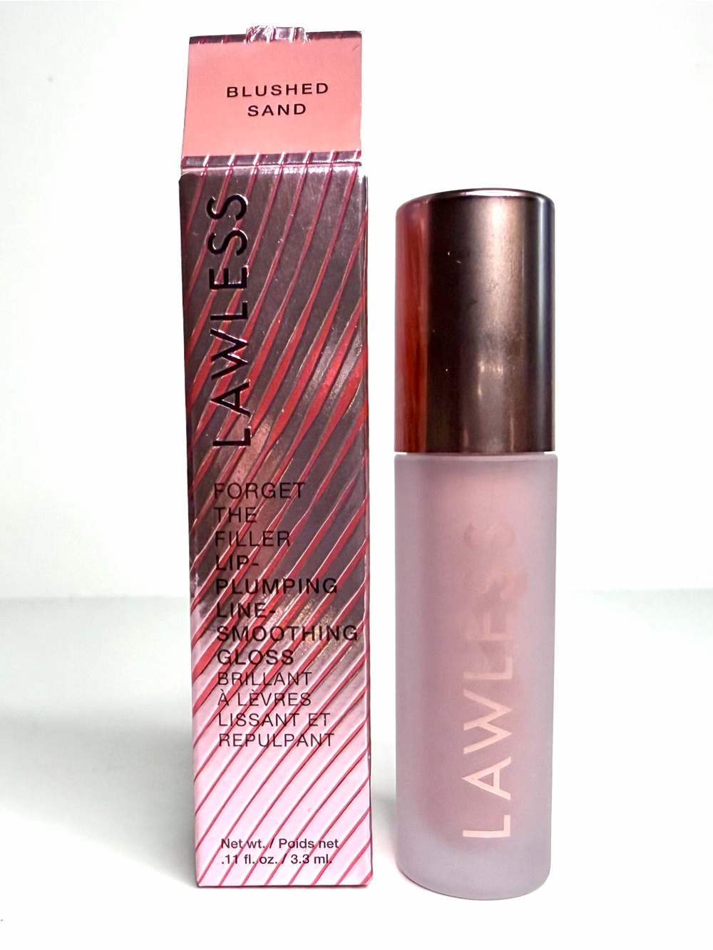 LAWLESS Forget The Filler Lip Plumping Line Smoothing Gloss BLUSHED SAND